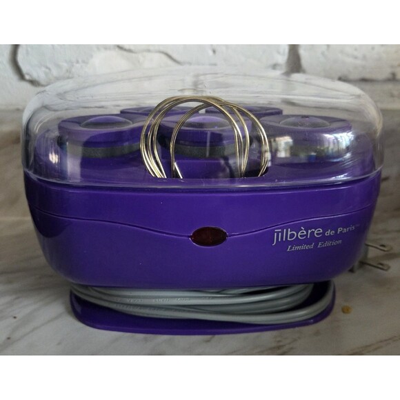Jilbere de Paris By Conair TS7 Jumbo Hot Rollers & Clips Purple Limited Edition - Picture 1 of 8